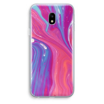 Paarse stroom: Samsung Galaxy J3 (2017) Transparant Hoesje