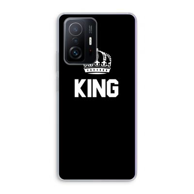 King zwart: Xiaomi 11T Transparant Hoesje