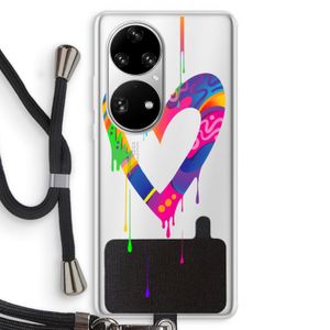 Melts My Heart: Huawei P50 Pro Transparant Hoesje met koord
