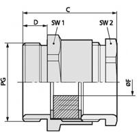 LAPP 52005540 Wartel PG9 Messing Messing 100 stuk(s) - thumbnail