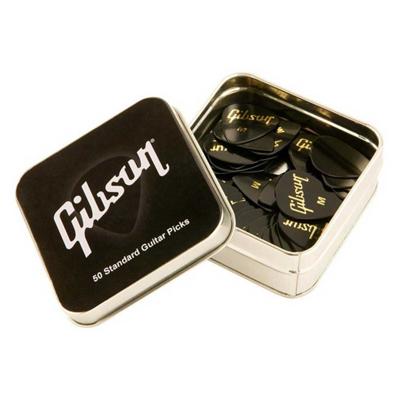 Gibson APRGG50-74M Standard Medium Pick Tin Plectrum 50-Pack