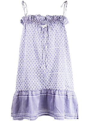 Cloe Cassandro robe courte à fleurs - Violet