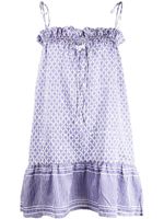 Cloe Cassandro robe courte à fleurs - Violet