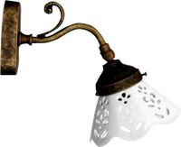 Sapho Vintage Bari wandlamp E14 40W brons - thumbnail