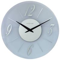 Wandklok 43cm-Stil-Glas-Matte|spiegel-NeXtime "Dali Round"