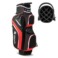 Golf Trolley Tas Golfclubs tas met 14 Vakken 9 Zakken Koelbox Schoenen vak Rood