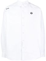 AAPE BY *A BATHING APE® chemise en coton à logo brodé - Blanc