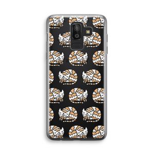 Slapende poes: Samsung Galaxy J8 (2018) Transparant Hoesje