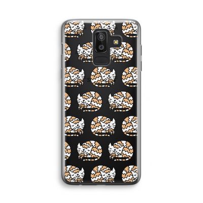Slapende poes: Samsung Galaxy J8 (2018) Transparant Hoesje
