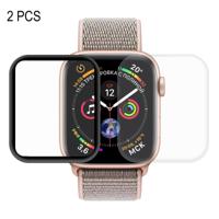 2 PC's ENKAY Hat-Prins 3D volledig scherm PET + 3D volledig scherm galvaniseren PET gebogen warmte buigen HD Screen Protector voor Apple Watch serie