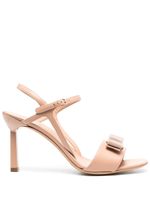 Ferragamo sandales Gabriela 95 mm à bout ouvert - Tons neutres