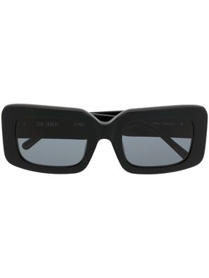 Linda Farrow x The Attico lunettes de soleil carrées Jorja - Noir