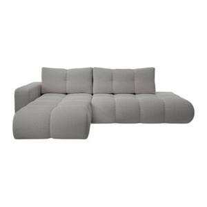 by fonQ Charme Hoekbank Links met Slaapfunctie - Chenille - Grijs