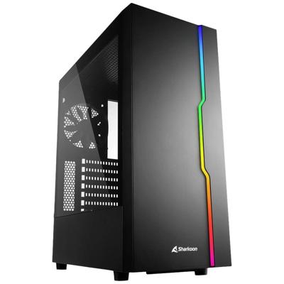 Sharkoon RGB Slider Midi-tower PC-behuizing Zwart