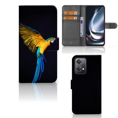 OnePlus Nord CE 2 Lite | Telefoonhoesje | Met pasjeshouder | Papegaai