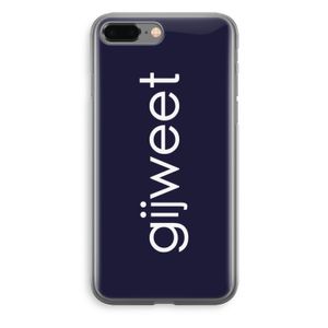 Gijweet: iPhone 8 Plus Transparant Hoesje