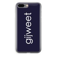 Gijweet: iPhone 8 Plus Transparant Hoesje