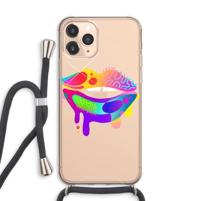 Lip Palette: iPhone 11 Pro Max Transparant Hoesje met koord