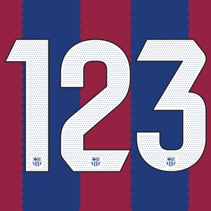Rugnummers (Officiële FC Barcelona Bedrukking 2023-2024)