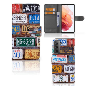 Samsung Galaxy S21 Telefoonhoesje met foto Kentekenplaten