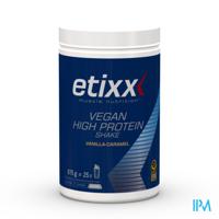 Etixx Vegan High Protein Shake Vanille - Caramel 875gr - thumbnail