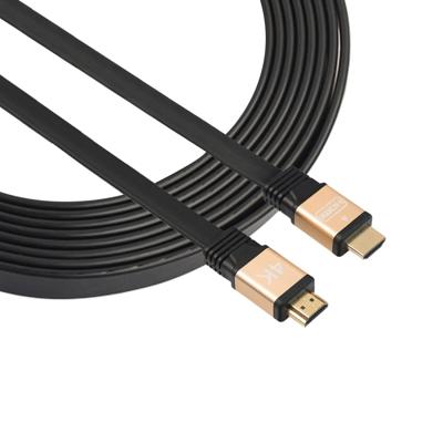 1.5m HDMI 2.0 (4K) 30AWG High Speed 18Gbps Gold Plated Connectors HDMI Male to HDMI Male Flat Cable(Gold)