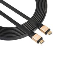 1.5m HDMI 2.0 (4K) 30AWG High Speed 18Gbps Gold Plated Connectors HDMI Male to HDMI Male Flat Cable(Gold)