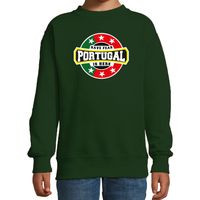 Have fear Portugal is here / Portugal supporter sweater groen voor kids