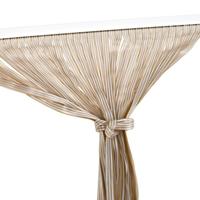 Vliegengordijn - beige - polyester stroken - anti vliegen / insecten gordijn - 90 x 210 cm