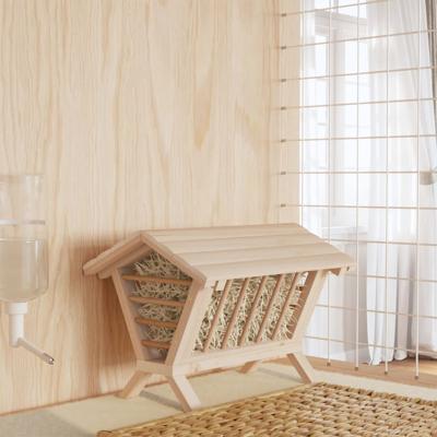 VidaXL Hooiruif voor konijnen 44x33x33 cm massief vurenhout