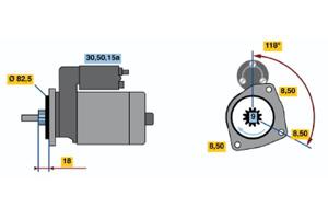 Bosch Starter 0 986 010 350