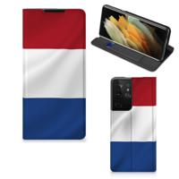 Samsung Galaxy S21 Ultra | Standcase | Nederlandse Vlag
