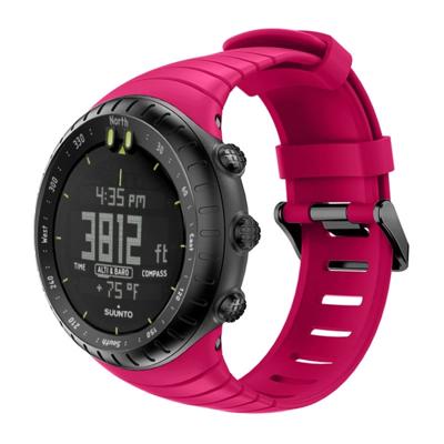 Slimme horloge siliconen polsband horlogeband voor Suunto Core (Rose rood)