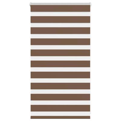 Zebra rolgordijn 90x100 cm stofbreedte 85,9 cm polyester bruin