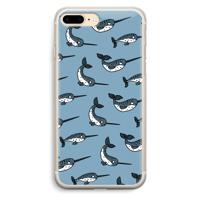 Narwhal: iPhone 7 Plus Transparant Hoesje