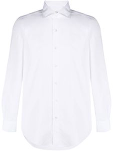 Finamore 1925 Napoli chemise en coton à manches longues - Blanc