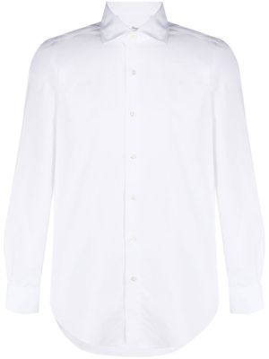 Finamore 1925 Napoli chemise en coton à manches longues - Blanc