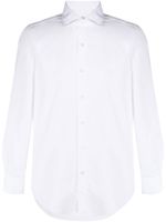 Finamore 1925 Napoli chemise en coton à manches longues - Blanc