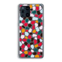 Colored Giraffe: Oppo Find X3 Transparant Hoesje