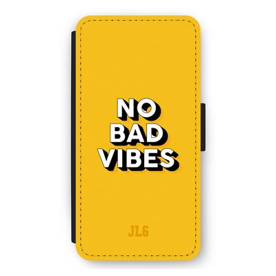 No Bad Vibes: iPhone 11 Flip Hoesje