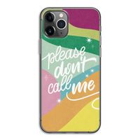 Don't call: iPhone 11 Pro Transparant Hoesje Don't call: iPhone 11 Pro Transparant Hoesje