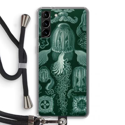 Haeckel Cubomedusae: Samsung Galaxy S21 Plus Transparant Hoesje met koord