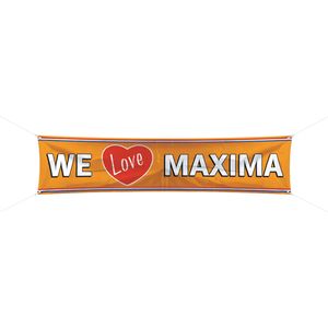 We love Maxima spandoek 180x40 cm - Feestbanieren