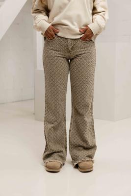 Project x Paris Jeans Dames Beige - Maat XS - Kleur: Beige | Soccerfanshop