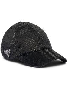 Prada casquette à ornements en cristal - Noir