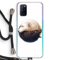 Yin Yang Wolves: Oppo A52 Transparant Hoesje met koord
