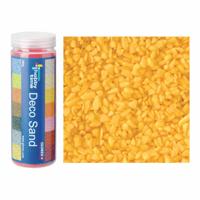 Decoratie zand/kiezels - geel - 500gr - zandkorrels - mini steentjes - 2 tot 6 mm