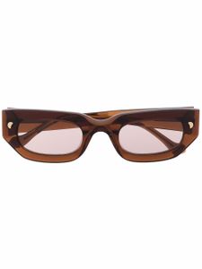 Nanushka lunettes de soleil Kadee D-frame - Marron