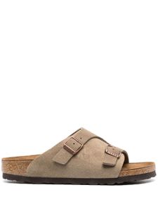 Birkenstock claquettes Zurich en daim - Gris