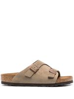 Birkenstock claquettes Zurich en daim - Gris